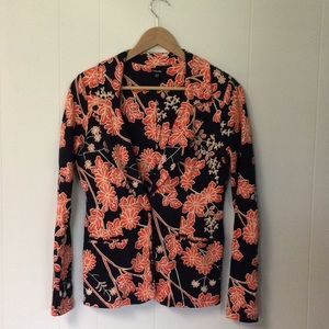 Rafaella Floral knit blazer